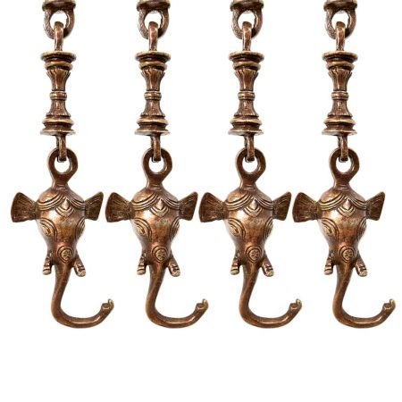 Swing Chain With Animal Figure Brass Metal Made (Set Of 4 Piece)