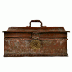 Big Handmade Aged Copper Metal Embossed Jewellery/Storage Box with Latch