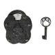 Vintage Iron Gate Padlock with Key Working Condition