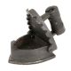 Old Rustic Iron on the Hot Coal Used To Iron Clothes