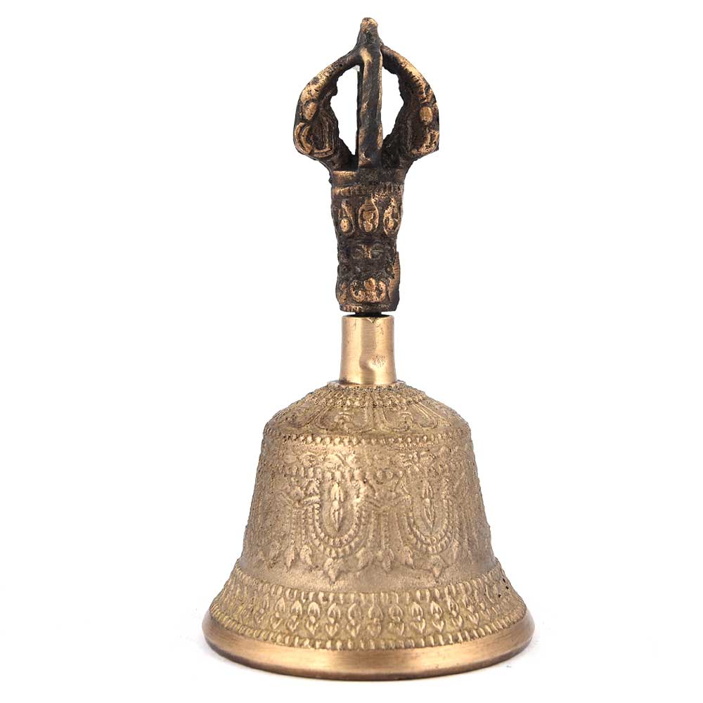 Handmade Brass Bell with Claw Shape Handle