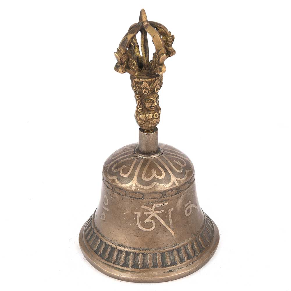 Brass Ritual Bell and Dorje Set