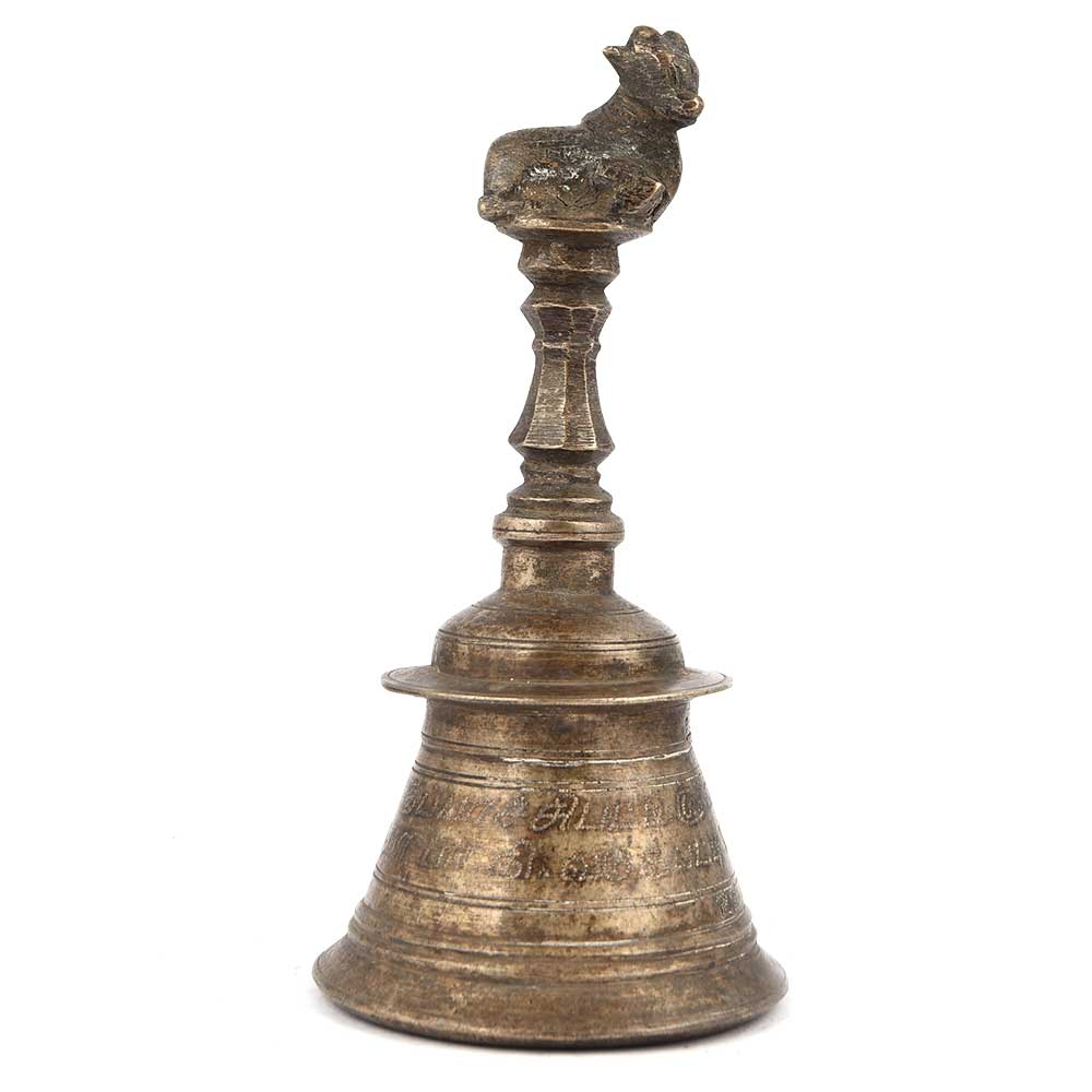 Brass Bell Cow on Top Handle