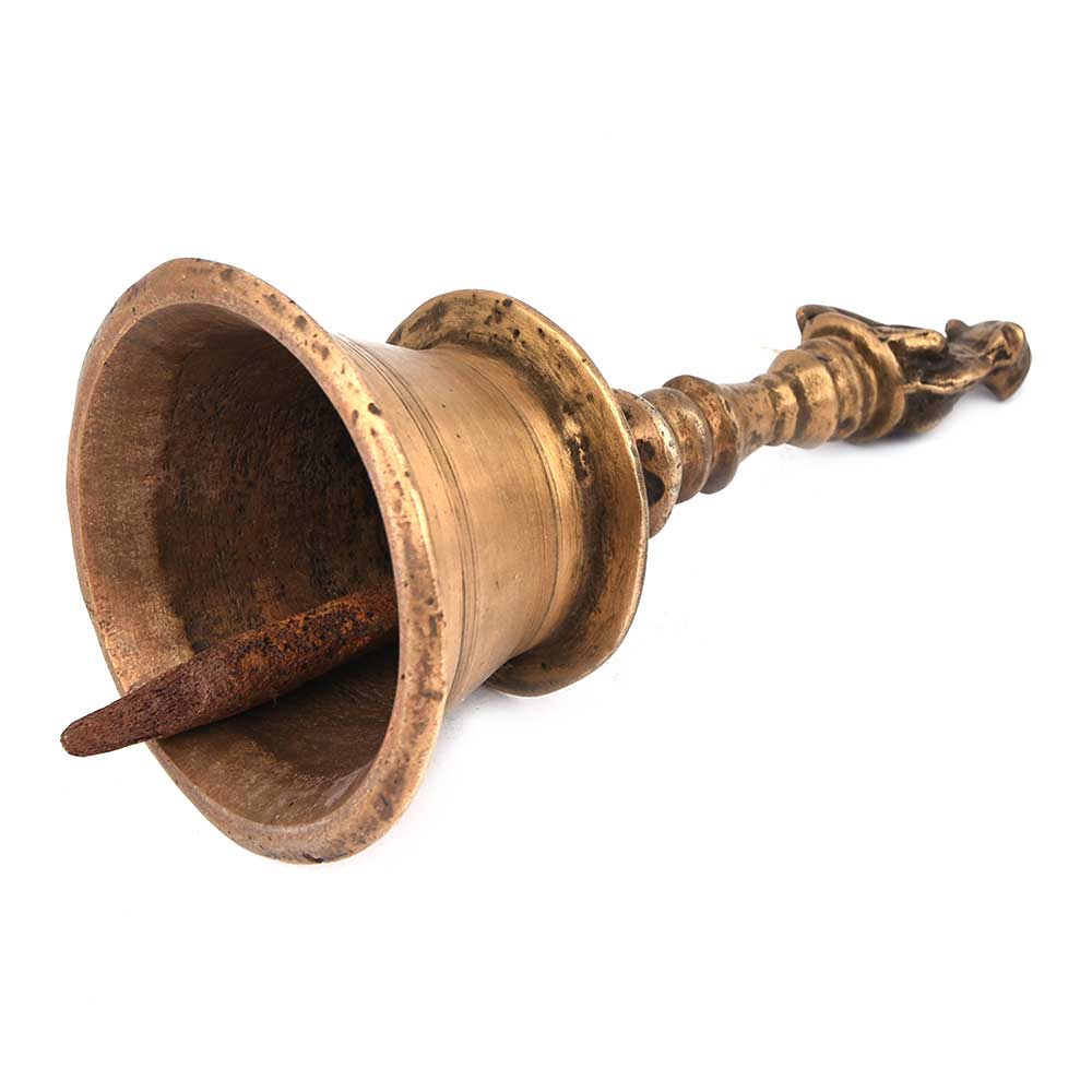 Old Vintage Bell with Cow Handle