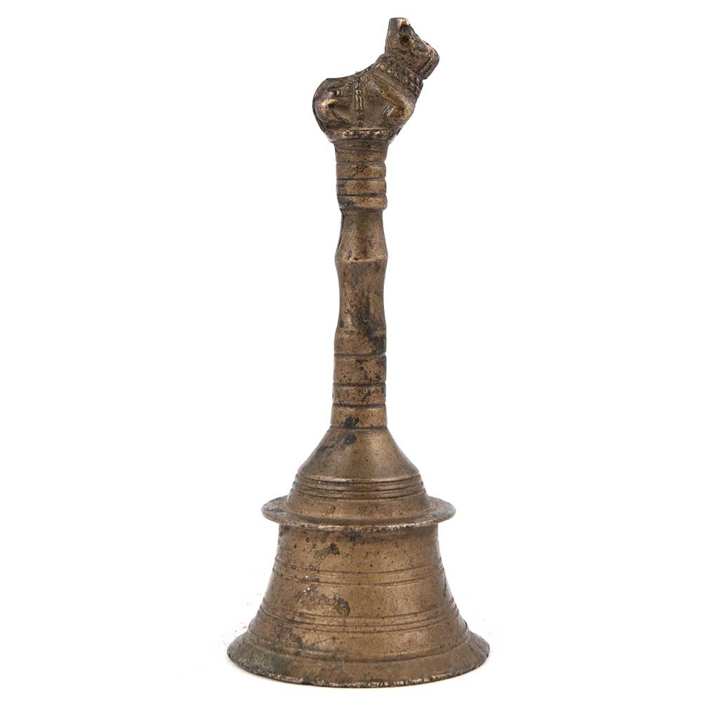 Brass Indian Nandi Handle Bell