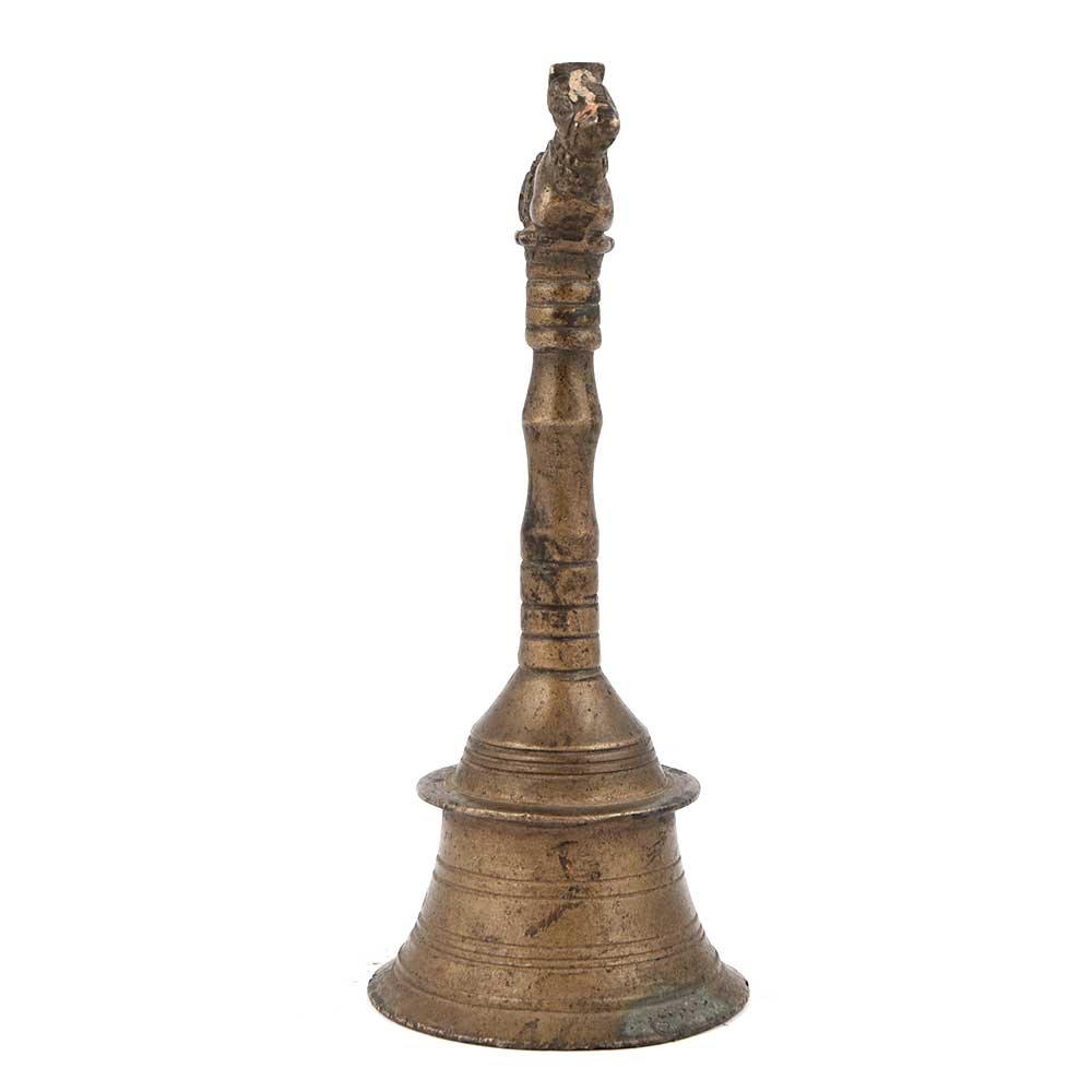 Brass Indian Nandi Handle Bell