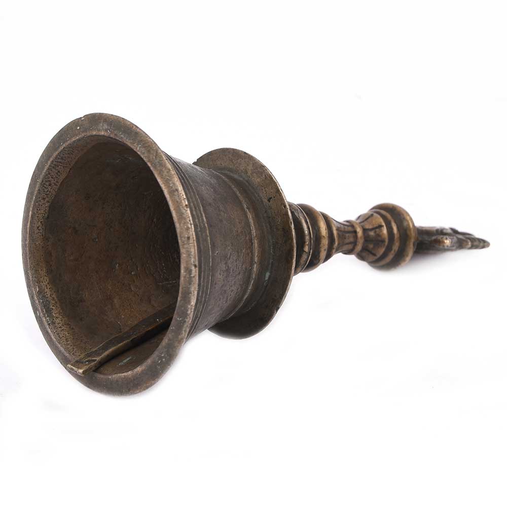 Vintage Solid Brass Desk Bell Decorative Handle