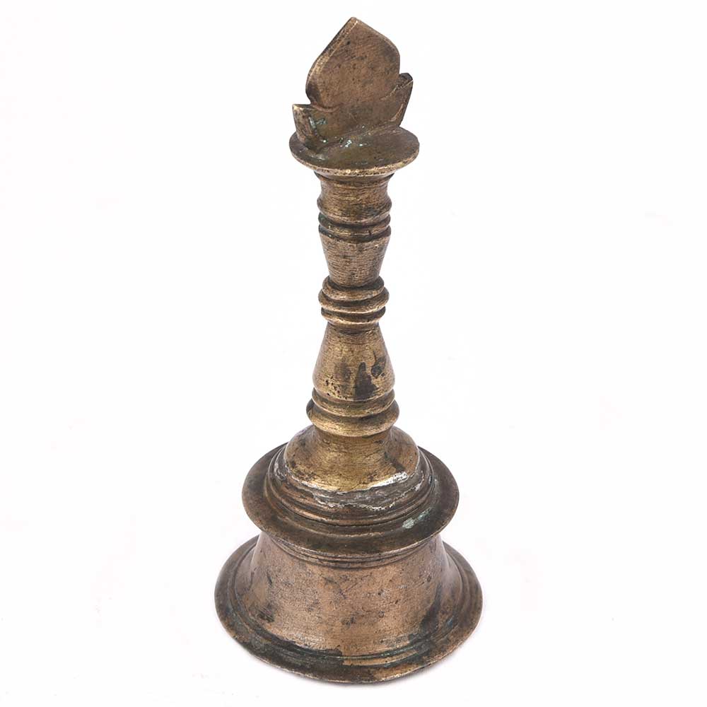Brass Bell and Leaf Design on Handle Top