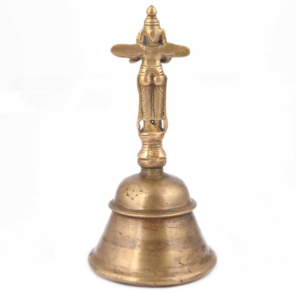 Old Brass Bell with Garuda Handle