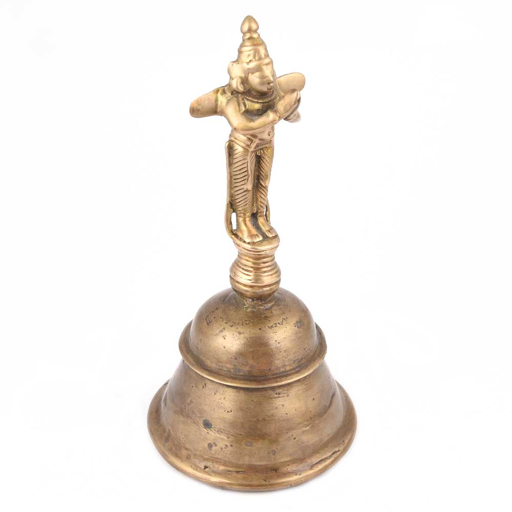 Old Brass Bell with Garuda Handle