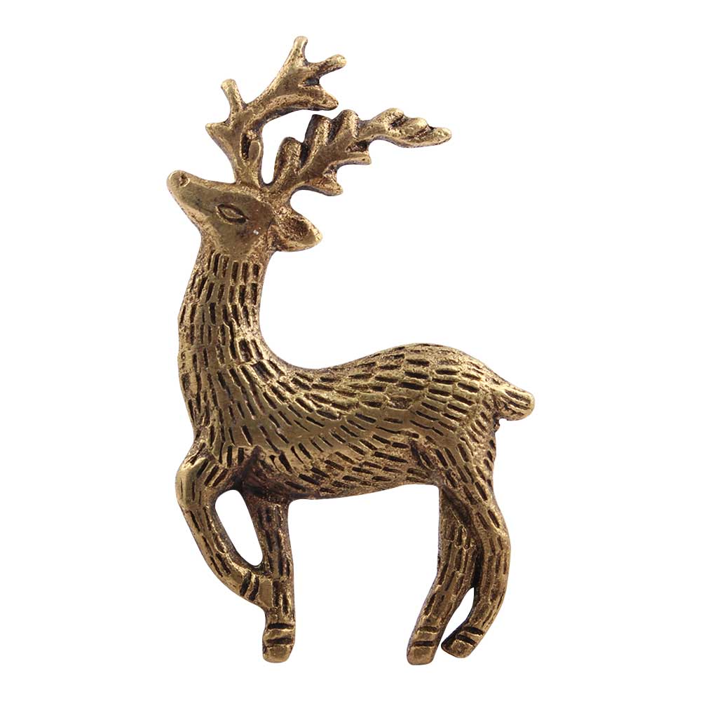 Golden Swamp Deer Brass Drawer Knobs