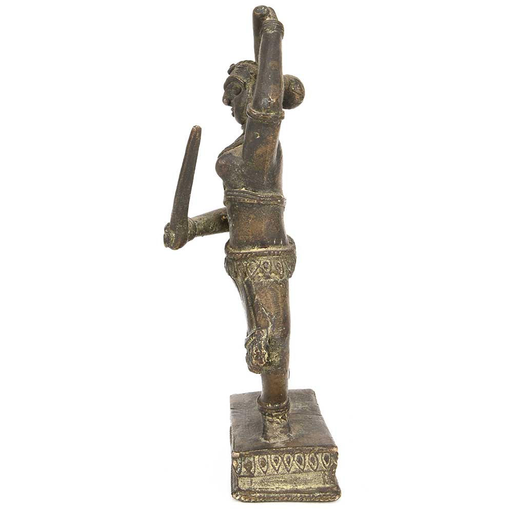 Bronze Female Sword Exotic Dancer Figurine