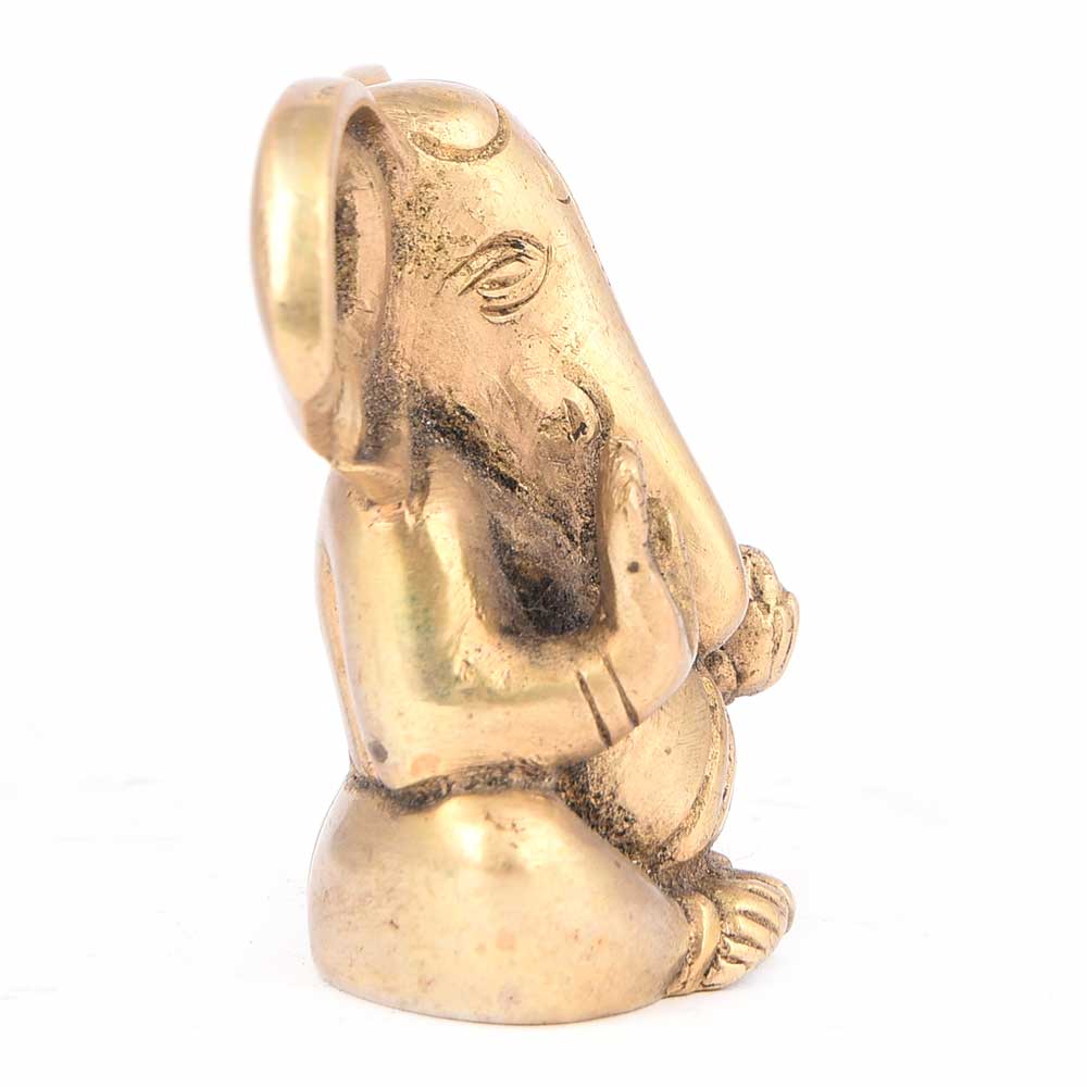 Brass Ganesh in Sitting Position