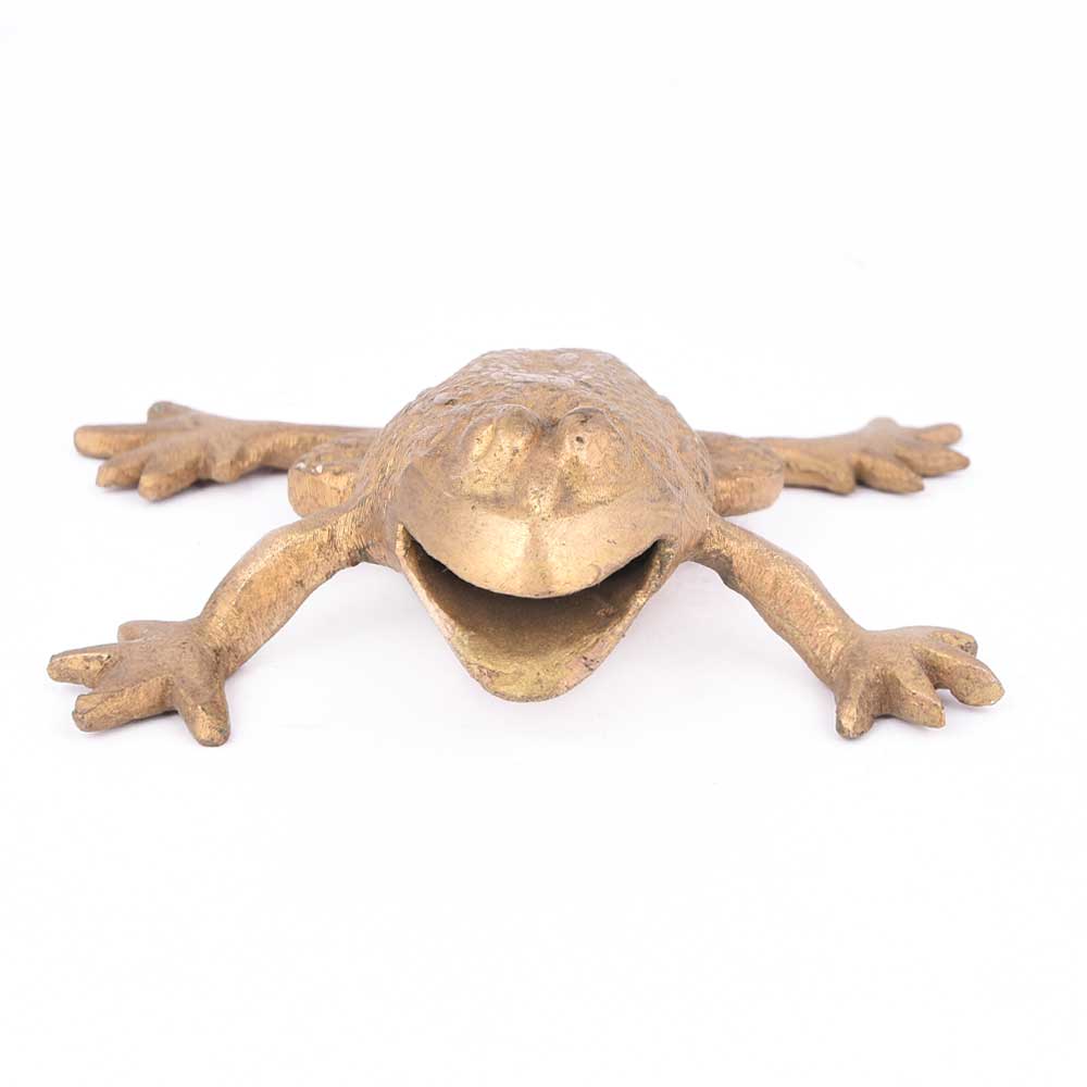 Small Brass Frog Figurine