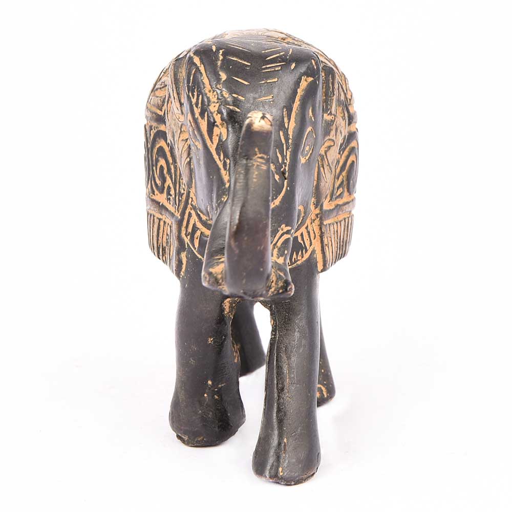 Brass Elephant with Red Patina
