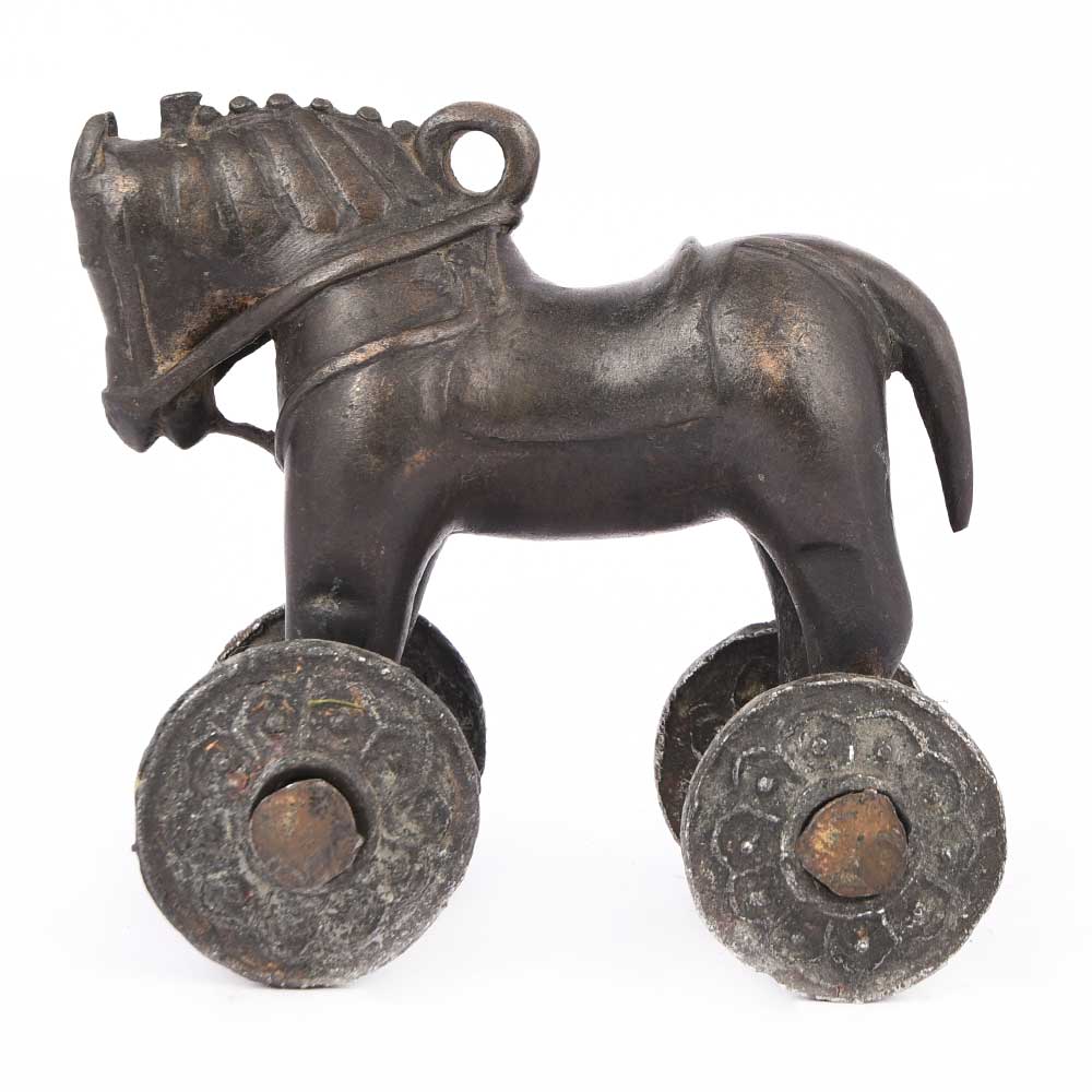 Brass Toy Horse Indian