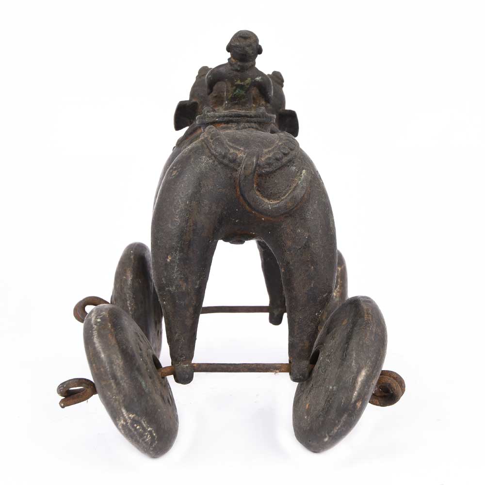 Bronze Indian Temple Elephant Toy