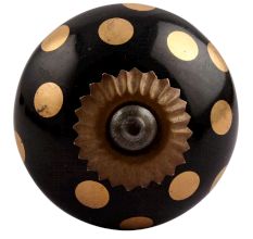 Golden Dot Ceramic Drawer Knobs Online