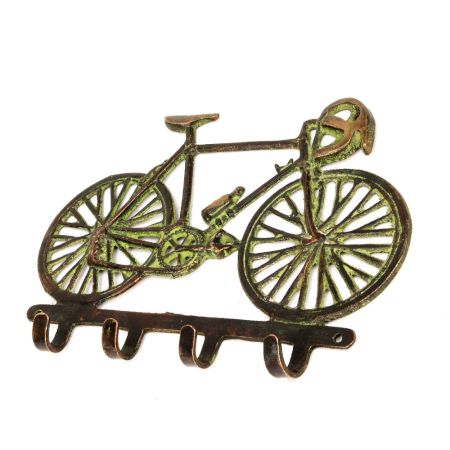 Bicycle Wall Key Chrome Brass House Cyclist Keys Hooks