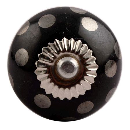 Silver Dot Ceramic Dresser Knobs Online