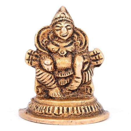 Miniature Lord Kuber Brass Statue