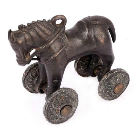 Brass Toy Horse Indian