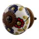 Blue Red Sunflower Ceramic Cabinet Knob Online