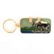 Brass Black Reindeer Key Chain