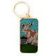Brass Brown Reindeer Colorful Key Chain