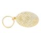 Brass Green Cactus In Spherical Shaped Yellow Pale Pink Key Chain