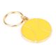 Yellow Round Brass Key Chain