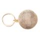 Yellow Round Brass Key Chain