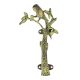 Bronze Green Parrot On Tree Door Handle