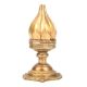 Golden Bronze Candle Holder In Lotus Shape