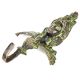 Bronze Patina Metal Female Face Sculpture Wall Hooks
