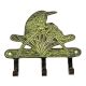 Bronze Bird Wall Hooks with Patina Finish