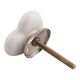 Silver Star Heart Ceramic Cabinet Knob