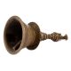 Rustic Brass Bell Nandi Statue on Handle