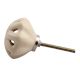 Cream Daffodil Ceramic Flower Dresser Knob