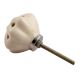 Cream Daffodil Ceramic Flower Dresser Knob