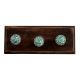 Green Button Wooden Hooks