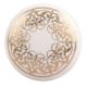 Golden Rangoli Pattern Flat Ceramic Drawer Knob