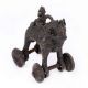 Brass Rider Horse on Wheel