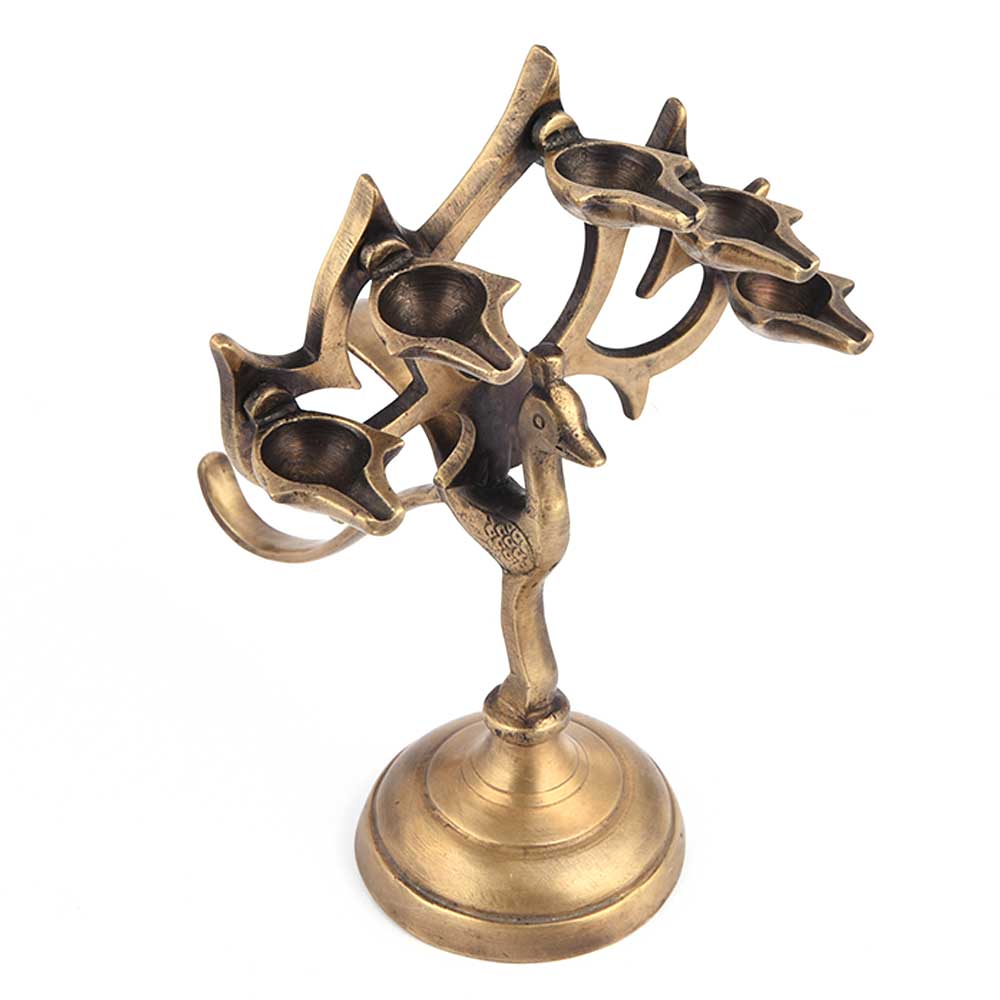 Brass Traditional Tree Indian Oil Lamp