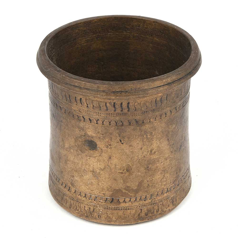 Brass Inlay Engraved Handcrafted Holy Water Pot