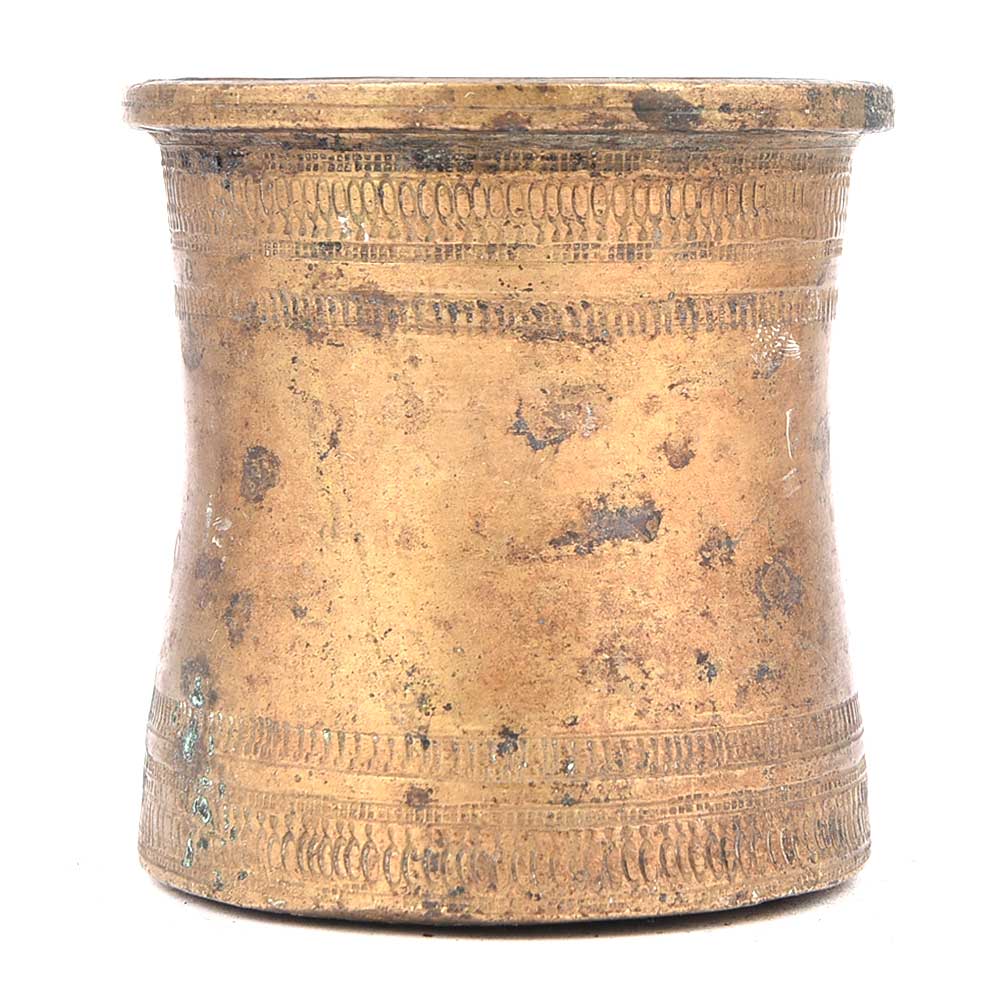 Brass Engraved Design Holy Water Pot