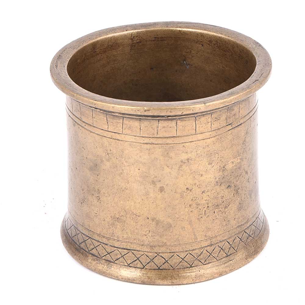 Primitive Brass Holy Water Pot