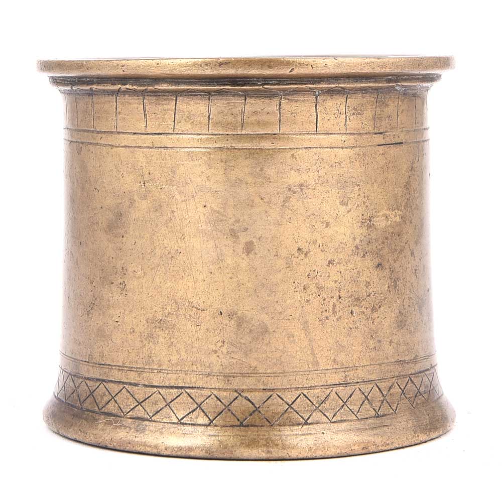 Primitive Brass Holy Water Pot