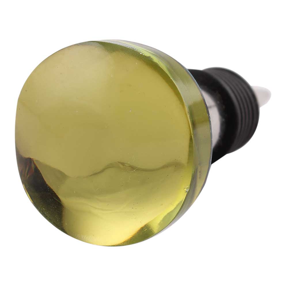 Lime Flat Cabinet Glass Wine Stopper