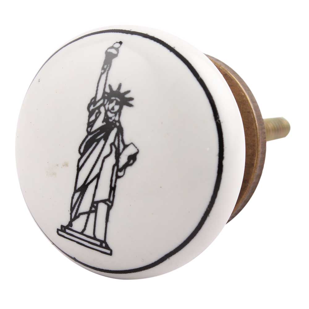 Statue Of Liberty Ceramic Knob